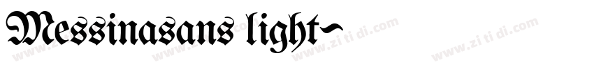 Messinasans light字体转换